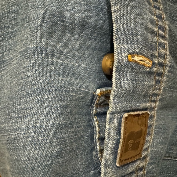 🥰Wrangler Riggs Workwear Denim Shirt. XLT - Picture 7 of 8